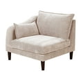 thumbnail image 6 of Living Room Classic 7pc Modular Sofa set 4x Corner Wedge 2x Armless Chair 2x Ottoman Blush Morgan Fabric Cushion Couch, 6 of 9