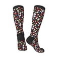 thumbnail image 5 of Lsque Rose Rabbit Printed Crew Socks Men's Women's LightWeight Thin Casual Calf Socks ,Knee High Socks,Cotton Socks, 5 of 9