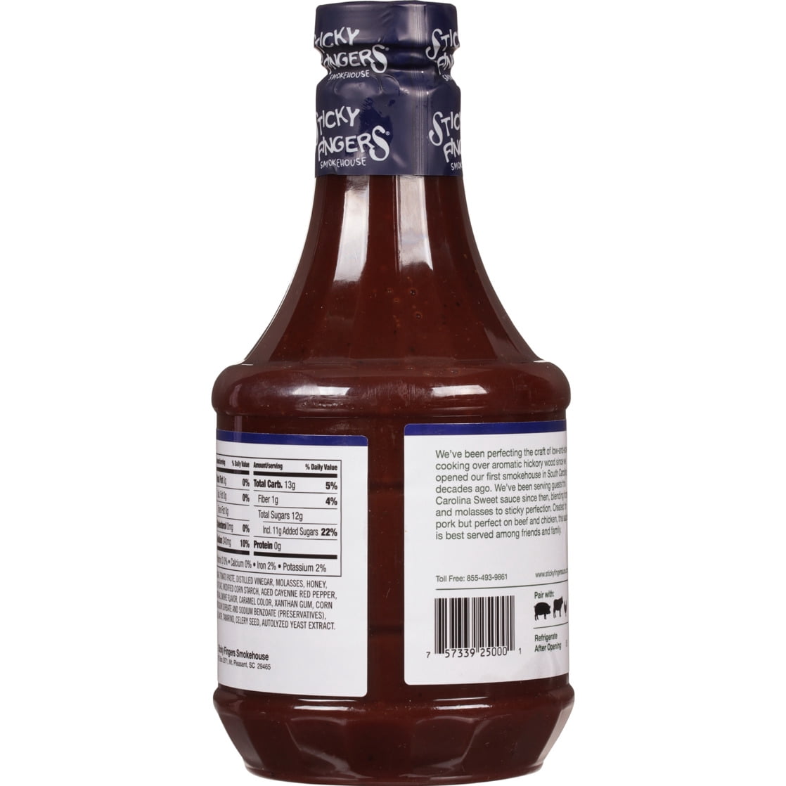 Sticky Fingers Smokehouse Carolina Sweet Original Barbecue Sauce 40 oz