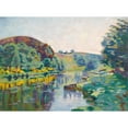 thumbnail image 2 of Armand Guillaumin 18x14 Black Ornate Wood Framed Double Matted Museum Art Print Titled - La Roche De L’Echo, 2 of 5