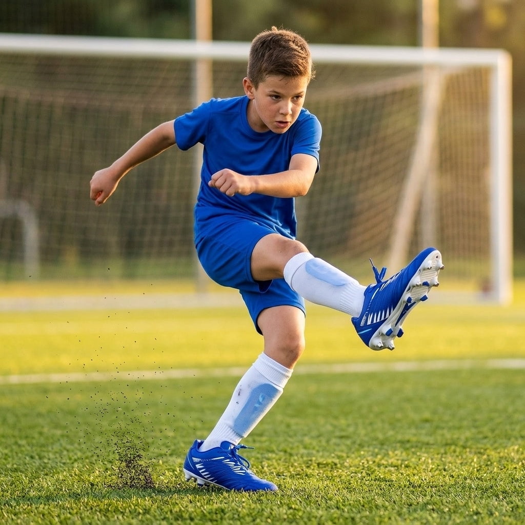 Vizari Men's Valencia SG Soft Ground Soccer Shoes/Cleats for Soft or Wet Playing Surfaces and Fields (Royal Blue, 7)