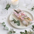 thumbnail image 3 of Cloth Napkins Set of 6 - 20x20 Inches, Happy Easter Washable Reusable Table Napkins, Spring Easter Eggs Bunny Floral Pink Plaid Soft & Absortbent Dining Napkin for Party Wedding Hotel Restaurant, 3 of 8