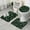 Black Cartoon Dinosaurs-1, variant on Black Cartoon Dinosaurs Pattern Bathroom Rugs Sets 3 Piece,Toilet Cover Set,Absorbent Non Slip Bathroom Mats Sets with U-Shaped Contour Rug Toilet Rug Set