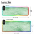 thumbnail image 3 of RGB Gaming Mouse Pad 15W Wireless Charging Large Waterproof Desk Mat 13 Light Modes Mousepad 35.4x15.7 Colorful Green Watercolor, 3 of 6