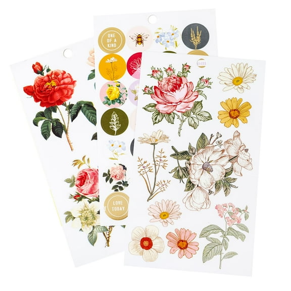 Recollections Wildflower Stickers, 12 Pack