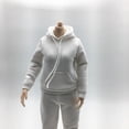 thumbnail image 2 of femenina Accesorios de ropa 1/6 Sudadera con capucha + Pantalones para HT TTL 12 '' Ropa de de acción, perfke Figura de acción ropa, 2 of 9