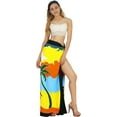 thumbnail image 4 of HAPPY BAY Women's Beachwear Summer Beach Wrap Bikini Wraps Sarong Swimwear Swim Cover up Skirt Bathing suit Pareo Coverups for Women One Size Colorful, Palm Tree, 4 of 5