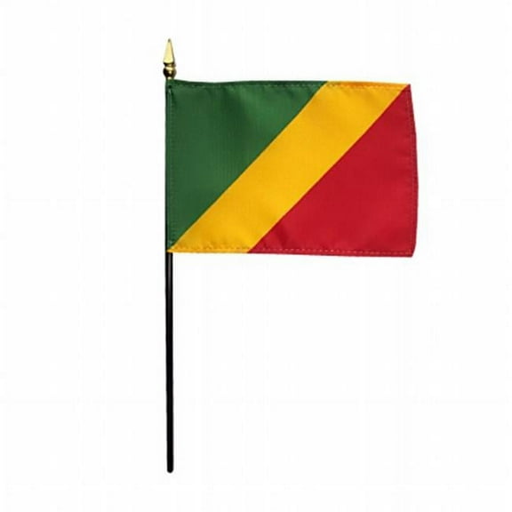 Annin Flagmakers 210034 4 x 6 in. Eb Congo Mounted - 12 Pack