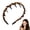 Pearl-Brown, variant on Vintage High Cranium Artificial Pearl Hairband, Elegant Braided Pearls Headbands with Teeth, Anti-slip Decorative Hair Bands Fashion Hair Accessories for Women (Pearl*3, One Size)