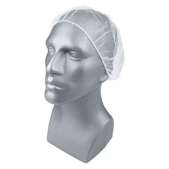 Condor Hairnet, Polyester, 18 in Dia., White, S, 1000 PK 23KX30
