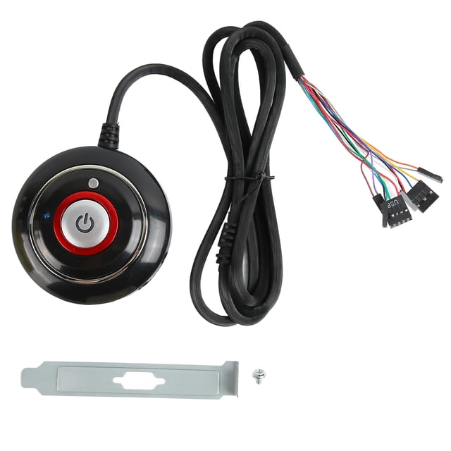 Démarrage à Distance pour PC, Bouton d'Alimentation PC Installation Simple Robuste Durable pour PC 2 USB et Audio