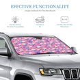 thumbnail image 2 of Bingfone Skull Blue Flower Car Windshield Sunshade,Sun Foldable Sun Shield Sun Visor for Car - Small, 2 of 8