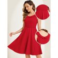 thumbnail image 2 of DARING DIVA Women's Vintage Cocktail Party Swing Dresses XS Red, 2 of 6