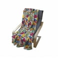 thumbnail image 4 of Birds Soft Flannel Fleece Throw Blanket, Futuristic Design of Contrast Colored Toucan Cockatoo Parrot Flamingo and Pelican, Cozy Plush for Indoor and Outdoor Use, 60" x 80", Multicolor, by Ambesonne, 4 of 6
