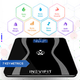 thumbnail image 3 of INEVIFIT Body Fat Scale with Digital Body Composition Analyzer and Body Weight - Black, 3 of 8
