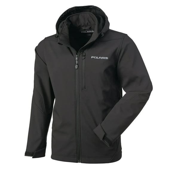 Polaris Black Mens Softshell Jacket Lightweight Warm Fleece Lined - Small 286143402