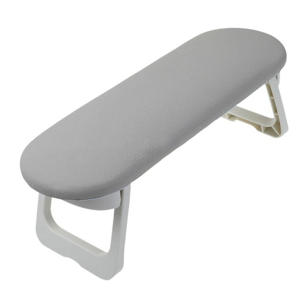 Cojín para reposabrazos de uñas, almohada para manicura, reposamanos suave y plegable con tapete de mesa antideslizante, cojín para manos, reposamanos Gris