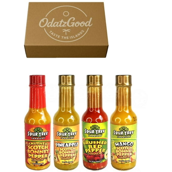 Spur Tree Scotch Bonnet Variety 4-Pack – Product of Jamaica – Curated & Packaged by ODatzGood