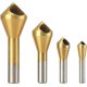 thumbnail image 1 of 4 brocas avellanadoras desbarbadoras de acero de alta velocidad para taladrar madera y metal, 1 of 5