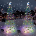 thumbnail image 1 of Decoraciones navideñas para exteriores, árbol en espiral solar de 74 cm, paquete de 2, 1 of 7