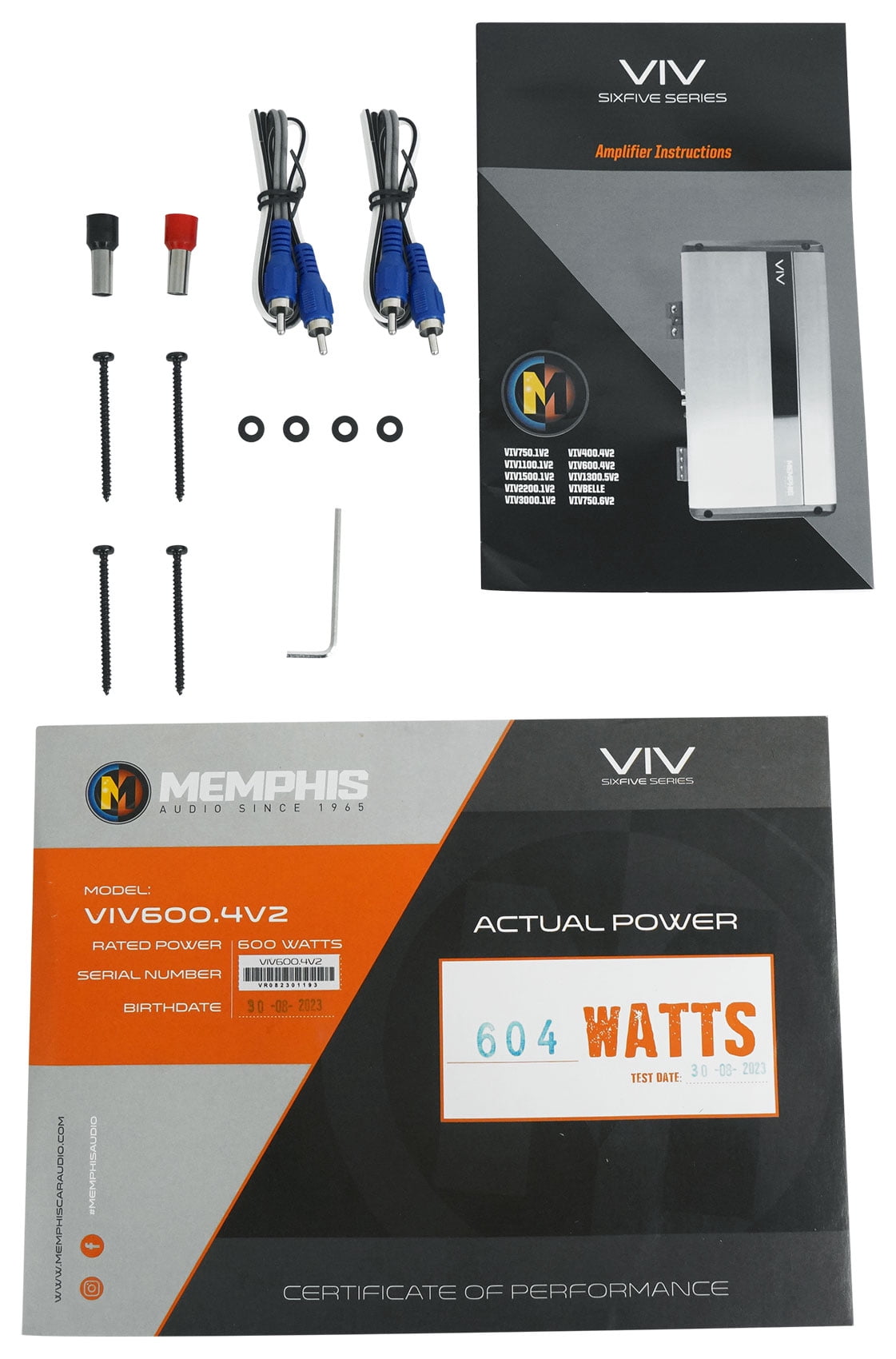 Memphis Audio VIV600.4V2 600 Watts 4-Channel Class-D Car Stereo Amplifier