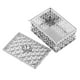 thumbnail image 5 of Elegantes cajas de dulces con diseño de cuadrícula para recuerdos de boda (juego de 12) A-plata, 5 of 9