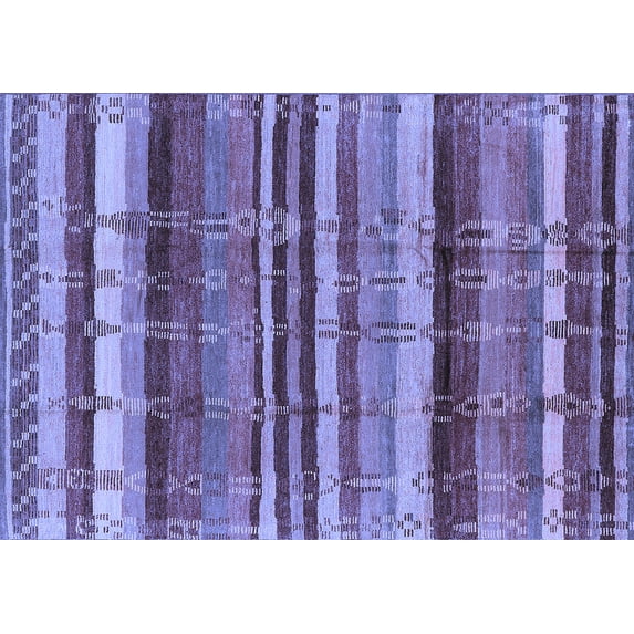 Ahgly Company Indoor Rectangle Southwestern Blue Country Area Rugs, 5' x 8'