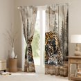 thumbnail image 3 of Feelyou 3D Wildlife Leopard Curtains Pack of 2 (42x84 Each) for Teens, Rustic Cheetah Animal Curtains Blackout, Farmhouse Cabin Bedroom Curtains, Living Room Curtains Decor, 3 of 6