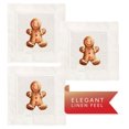 thumbnail image 6 of Jolitee Christmas Decorative Hemstitch Cocktail Napkins, 6"x6" Washable Linen-Like Cloth Napkins, Handmade for Holiday Entertaining & Everyday Use (Gingerbread Girl, Set of 6), 6 of 7