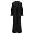 thumbnail image 6 of Wancir Women's 2024 Fall Two Piece Outfits Blazer Jacket and Wide Leg Pants Pockets Business Casual Suit Sets, 6 of 6