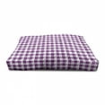 thumbnail image 4 of Plaid Pet House, Hearts Ying Yang Pattern Sign of Peace Pax Cultura Theme, Outdoor & Indoor Portable Dog Kennel with Pillow and Cover, 5 Sizes, Magenta Lavender White, by Ambesonne, 4 of 5
