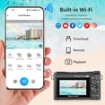 thumbnail image 5 of Saneen 8K Digital Camera for Photography 88MP Vlogging Camera for YouTube with 3'' 180° Ultra HD Flip Screen 18X Zoom WiFi Autofocus Video Cameras Gray, 5 of 7