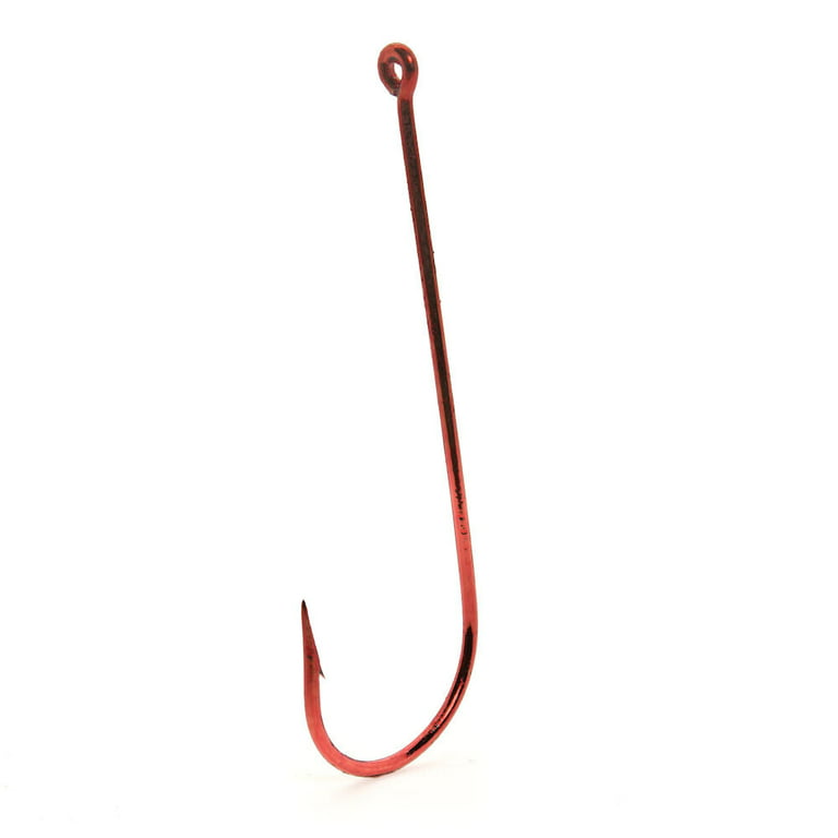 Mustad 3261-BU-4-10 Aberdeen Hook Size 4 Long Shank Round Bend