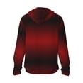 thumbnail image 3 of Kll Red Geometric Print Men'S Women’s Upf 50+ Sun Protection Outdoor Hoodie Jacket Long Sleeve Fishing Hiking Performance Shirt- Xx-Large, 3 of 8