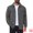 Gray, variant on Men's Casual Solid Button Long Sleeves Trucker Jacket S Khaki