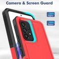 thumbnail image 5 of Funda para Samsung Galaxy A53 5g, funda para Galaxy A53 5g adopta una carcasa dura de grado militar con silicona suave que absorbe los golpes, dos en uno, doble celda de protección, 5 of 5
