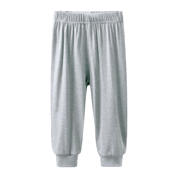 Odeerbi 1-10 Años Niños Niñas Pantalones Deportivos Modal Pantalones Deportivos Verano Workout Athletic Sports Jogger Pantalones Cintura Elástica Transpirable Joggers