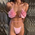 thumbnail image 2 of Conjunto de Bikini Sexy para mujer, microbañador con sujetador de realce, traje de baño brasileño para vacaciones en la playa, traje de baño con Tanga, 2024, 2 of 5