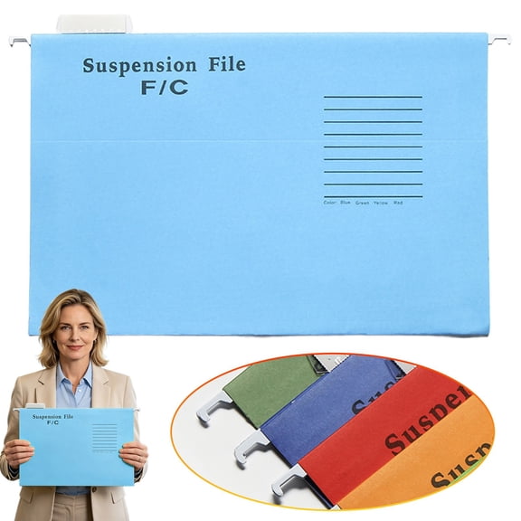 Expandable Hanging File Folders, 9.4"×13.4" Filing Cabinet Organizer, Adjustable Tab Suspension Files, A4 Letter Size File Folders, Document Storage Holder, Expandable Document Organizer