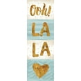 thumbnail image 2 of Mollie B. 9x18 White Modern Wood Framed Museum Art Print Titled - Ooh! La La, 2 of 4