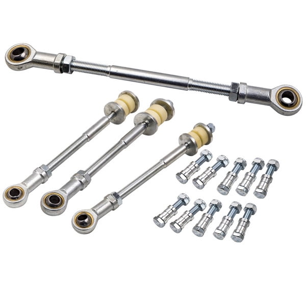 4 Front & Rear Adjustable Sway Bar Link Kits For Nissan Patrol GU Y61 2
