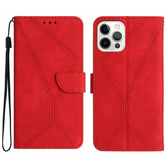 Wallet Case for iPhone 12 Pro/12, Kickstand [RFID Blocking] Card Slot Magnetic PU Leather [TPU Shockproof Interior Case] Protective Folio Cover Compatible with iPhone 12 Pro/12,Red
