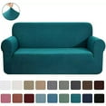 thumbnail image 1 of CHOK 2024 Ensemble 2 Pcs Housse de Canapé et Causeuse Protège-Canapé Extensible 4 Directions Élastique - 96” x 74” Bleu Marine, 1 of 5