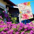 thumbnail image 6 of With God All Things Are Possible spring Summer Floral Welcome Garden Flag Double Sided 12x18 Inch, Sunflower crucifixion Banner for Outdoor Outside Patio Farmhouse Lawn Yard Decoration, 6 of 6