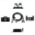 thumbnail image 4 of Professional 1.5m Dual RCA Male to Dual XLR Female Audio Signal Patch Cable Adapter for Microphone Mixer Headphone Amplifier, 4 of 7