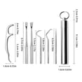 thumbnail image 3 of DPTALR Stainless Steel Toothpick Set (6 Pieces) Portable Cleaning Tool, 3 of 9