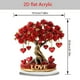 thumbnail image 3 of Fiudx Adorno de Rosal, Impresionante Adorno de Amor Acrílico, Diseño de Corazón Rojo Vibrante, Ligero y Portátil, Perfecto para Regalar En San Valentín, Un Toque Romántico para El Hogar., 3 of 6