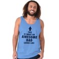 thumbnail image 5 of Fathers Day Looks Like Awesome Dad Tank Top Sleeveless Tee Men Brisco Brands S, 5 of 6