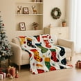thumbnail image 4 of Christmas Flannel Throw Blanket 30x39 Inches, Soft Polar Fleece Blanket with Holiday Patterns, Compact Warm Blanket for Travel, Nap, and Personal Use During Winter Months, 4 of 7