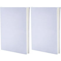 1bag Stretchable Book Cover 6"x9" White Elastic Notebook Wrap Sleeve Up to 18.5”x 9” Durable Washable Reusable Protective Cover for Hardcover Books Lovers Paperback Office Textbooks White